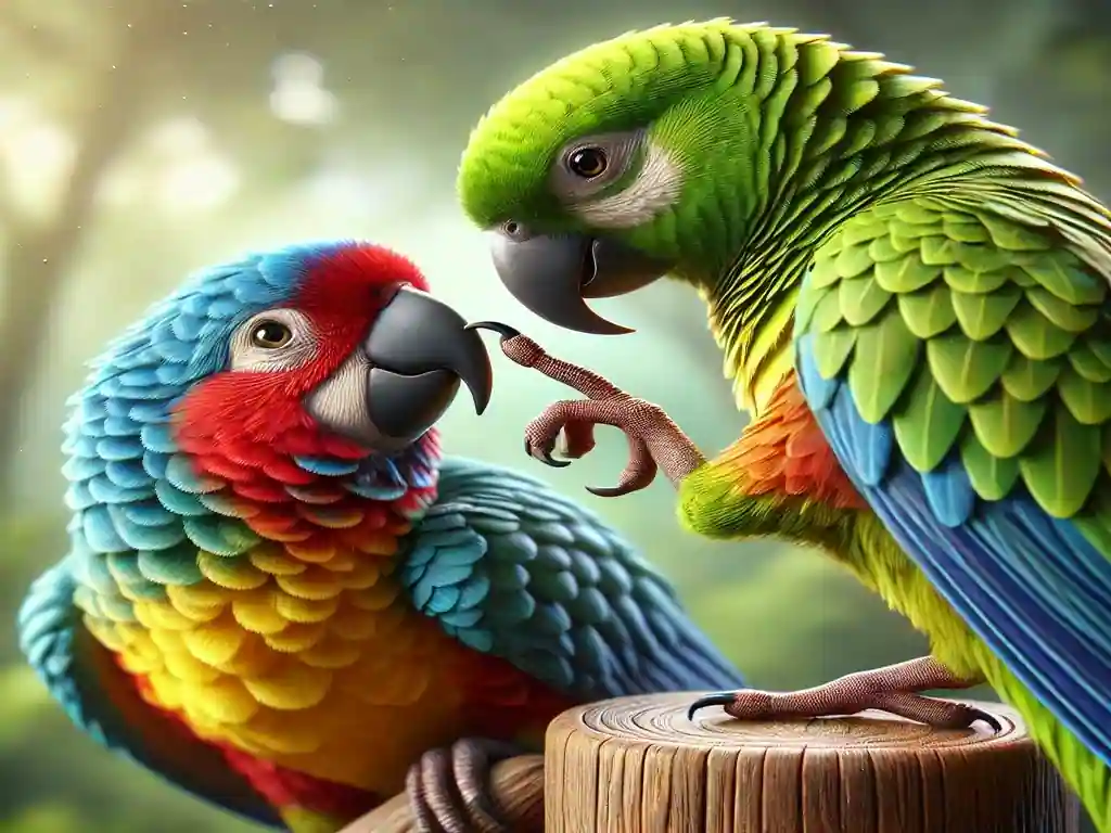 parrot body language